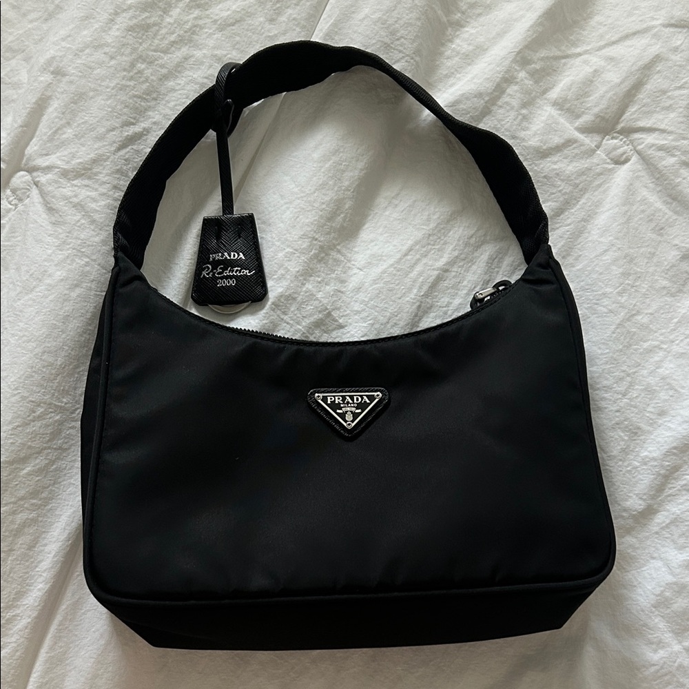 Prada Black Nylon Re-Edition 2000 Shoulder Bag